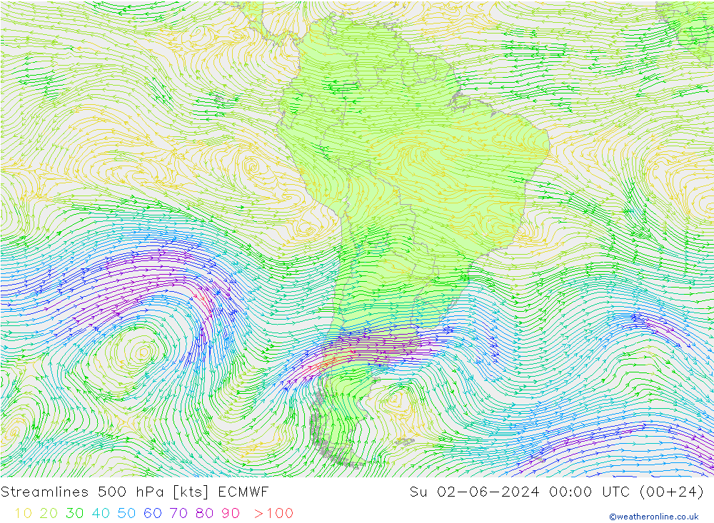  500 hPa ECMWF  02.06.2024 00 UTC