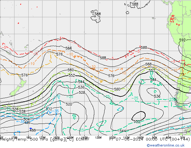 Geop./Temp. 500 hPa ECMWF vie 07.06.2024 00 UTC