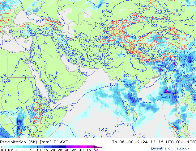 Z500/Yağmur (+YB)/Z850 ECMWF Per 06.06.2024 18 UTC