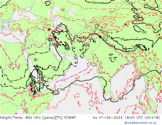 Z500/Rain (+SLP)/Z850 ECMWF Sa 01.06.2024 18 UTC