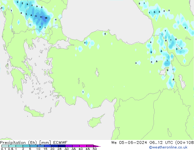 Z500/Rain (+SLP)/Z850 ECMWF mer 05.06.2024 12 UTC