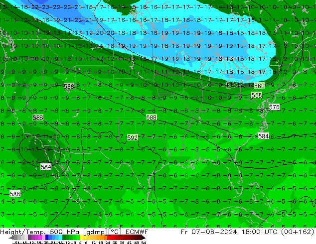 Z500/Rain (+SLP)/Z850 ECMWF Pá 07.06.2024 18 UTC