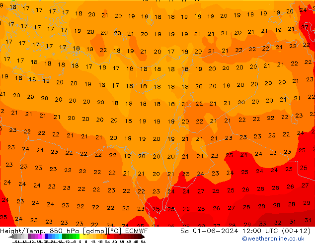 Z500/Rain (+SLP)/Z850 ECMWF sáb 01.06.2024 12 UTC