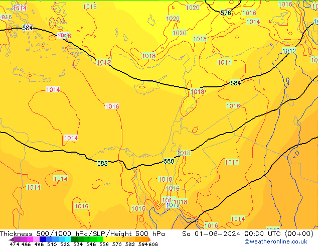 Thck 500-1000hPa ECMWF Sáb 01.06.2024 00 UTC