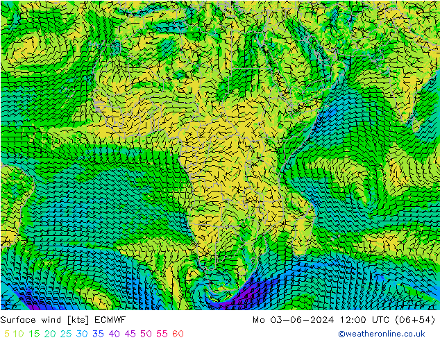 Bodenwind ECMWF Mo 03.06.2024 12 UTC