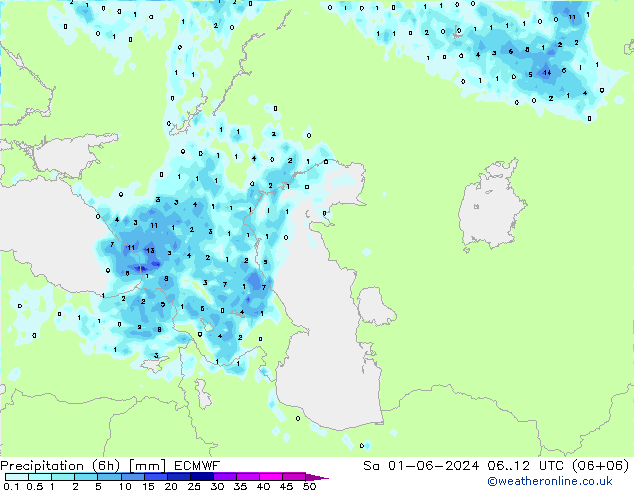 Z500/Yağmur (+YB)/Z850 ECMWF Cts 01.06.2024 12 UTC