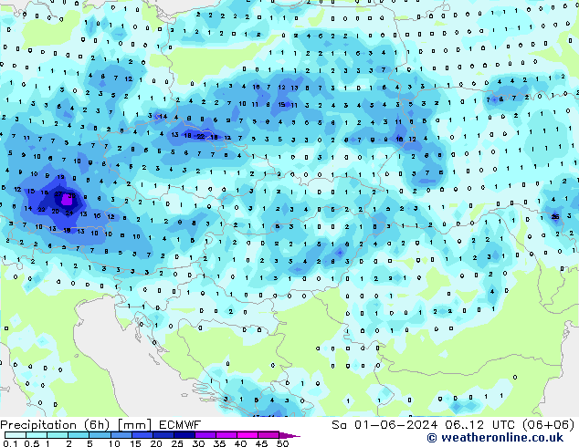 Z500/Rain (+SLP)/Z850 ECMWF Sa 01.06.2024 12 UTC