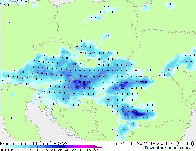 Z500/Rain (+SLP)/Z850 ECMWF mar 04.06.2024 00 UTC