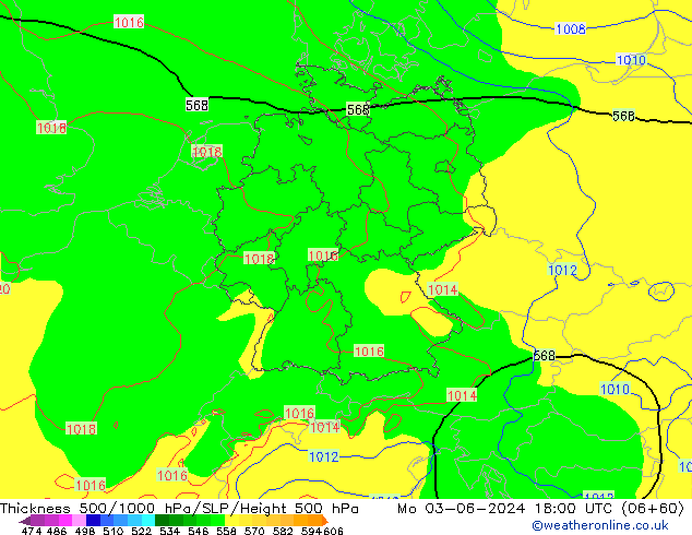 Thck 500-1000hPa ECMWF Po 03.06.2024 18 UTC