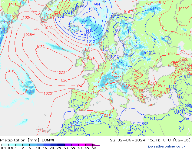 opad ECMWF nie. 02.06.2024 18 UTC