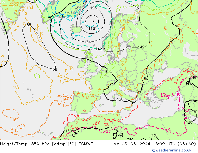 Z500/Rain (+SLP)/Z850 ECMWF Seg 03.06.2024 18 UTC