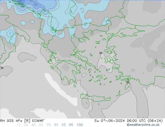 RH 925 hPa ECMWF nie. 02.06.2024 06 UTC