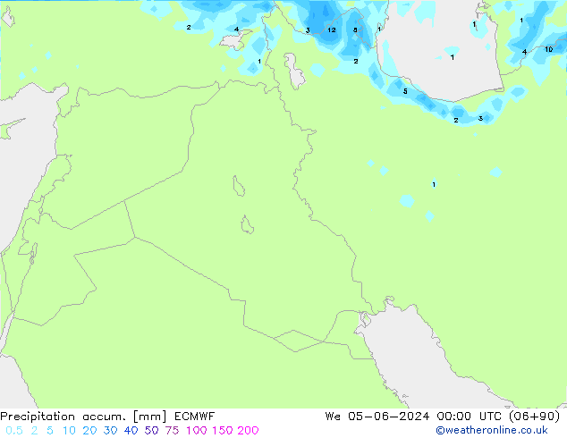 Précipitation accum. ECMWF mer 05.06.2024 00 UTC