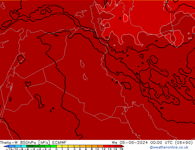 Theta-W 850hPa ECMWF We 05.06.2024 00 UTC