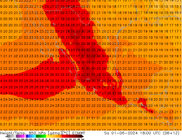 Z500/Regen(+SLP)/Z850 ECMWF za 01.06.2024 18 UTC