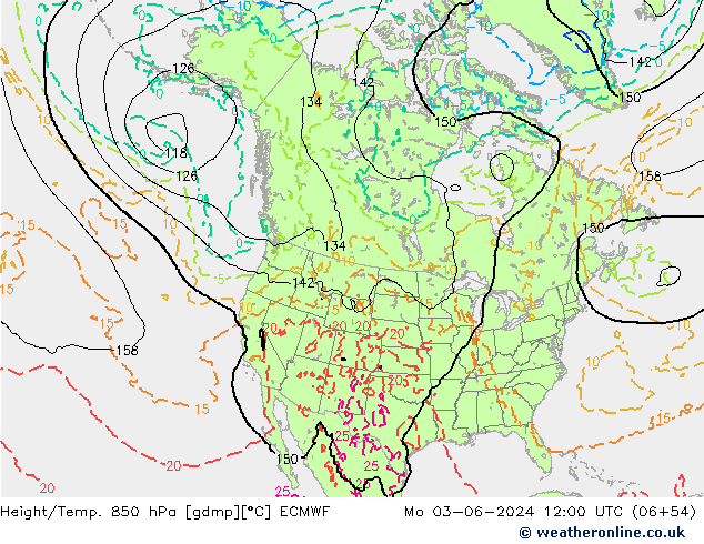 Z500/Rain (+SLP)/Z850 ECMWF lun 03.06.2024 12 UTC