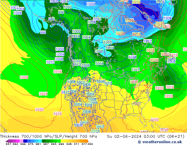 Thck 700-1000 hPa ECMWF Su 02.06.2024 03 UTC