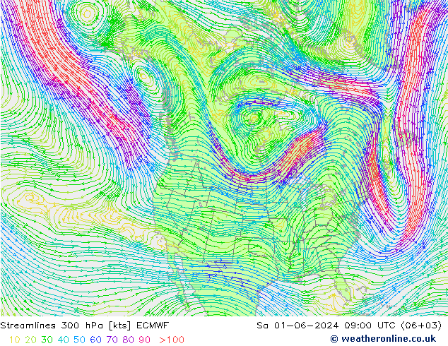  300 hPa ECMWF  01.06.2024 09 UTC