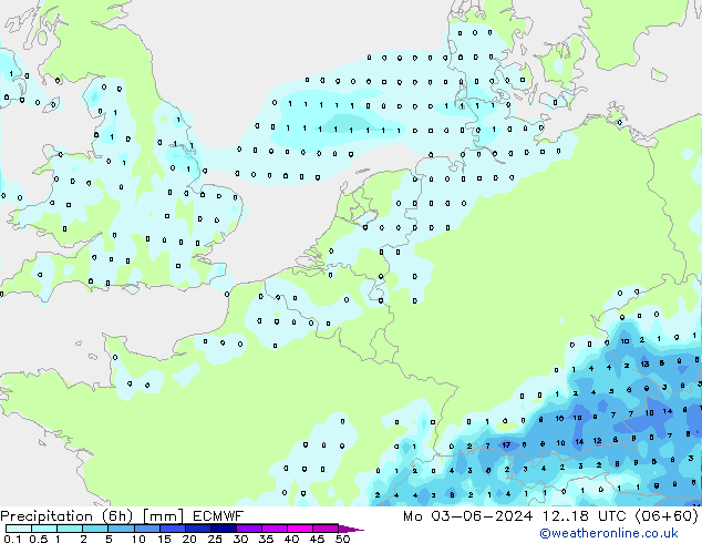 Z500/Rain (+SLP)/Z850 ECMWF Mo 03.06.2024 18 UTC