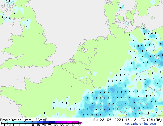 Précipitation ECMWF dim 02.06.2024 18 UTC