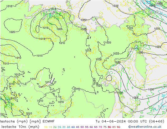 Isotaca (mph) ECMWF mar 04.06.2024 00 UTC