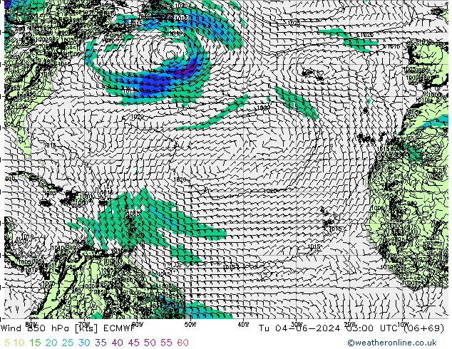 Vento 850 hPa ECMWF Ter 04.06.2024 03 UTC