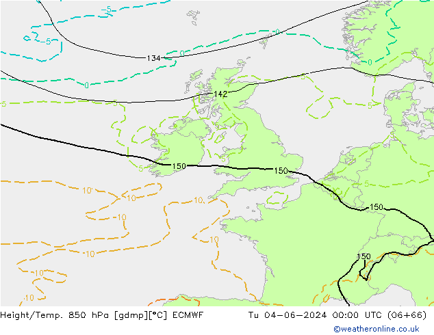 Z500/Rain (+SLP)/Z850 ECMWF mar 04.06.2024 00 UTC