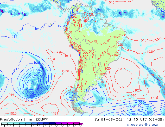 Precipitación ECMWF sáb 01.06.2024 15 UTC