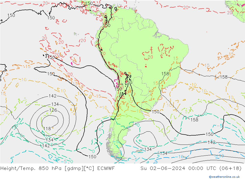 Z500/Rain (+SLP)/Z850 ECMWF  02.06.2024 00 UTC