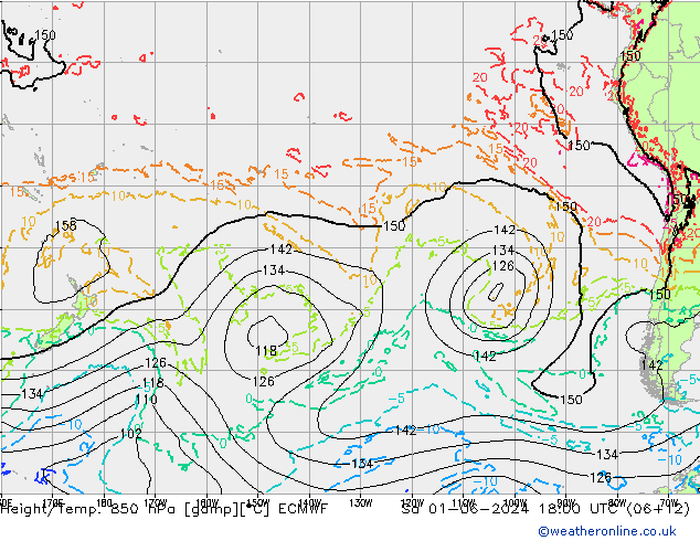 Z500/Regen(+SLP)/Z850 ECMWF za 01.06.2024 18 UTC