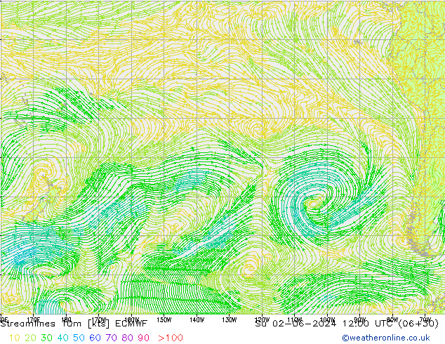 Rüzgar 10m ECMWF Paz 02.06.2024 12 UTC