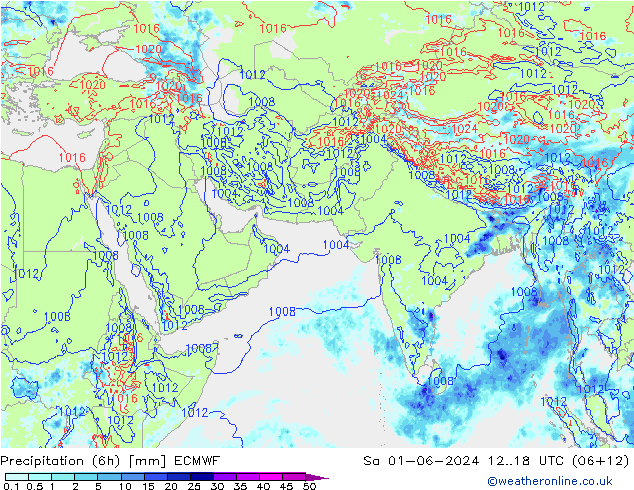 Z500/Rain (+SLP)/Z850 ECMWF sab 01.06.2024 18 UTC