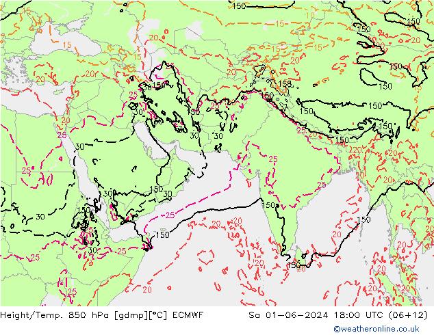 Z500/Rain (+SLP)/Z850 ECMWF sab 01.06.2024 18 UTC