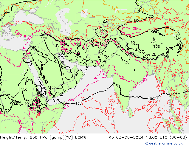 Z500/Regen(+SLP)/Z850 ECMWF ma 03.06.2024 18 UTC