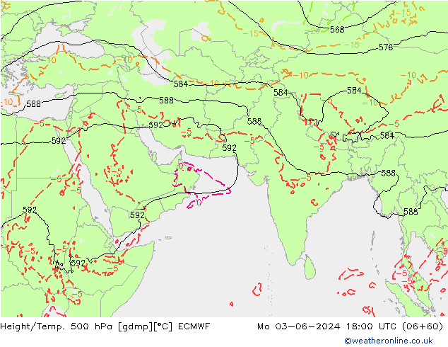 Z500/Regen(+SLP)/Z850 ECMWF ma 03.06.2024 18 UTC