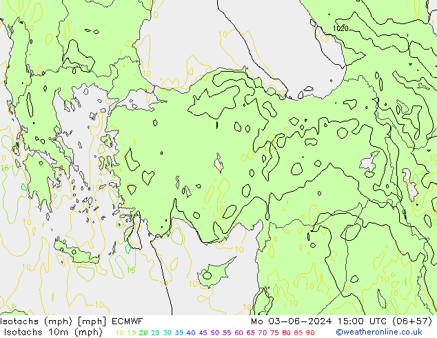 Isotachs (mph) ECMWF Mo 03.06.2024 15 UTC