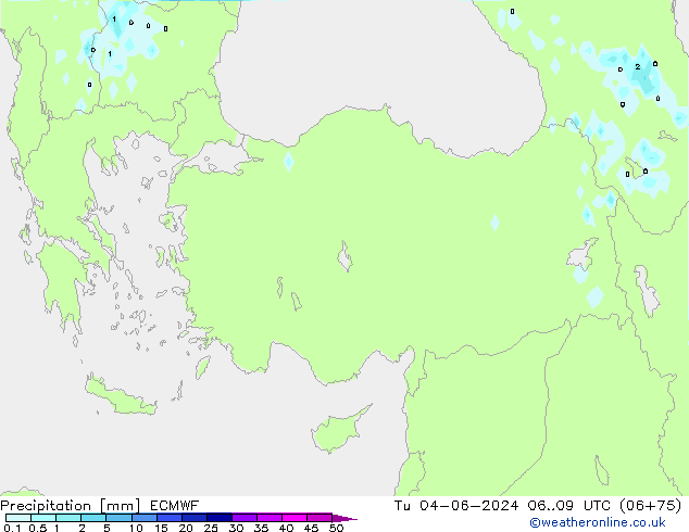 opad ECMWF wto. 04.06.2024 09 UTC