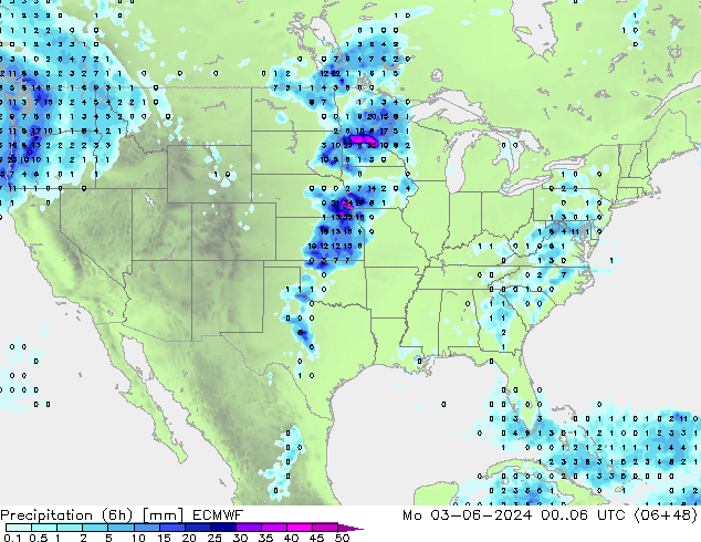 Z500/Regen(+SLP)/Z850 ECMWF ma 03.06.2024 06 UTC