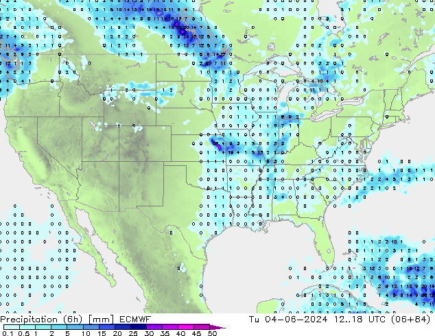 Z500/Rain (+SLP)/Z850 ECMWF Di 04.06.2024 18 UTC