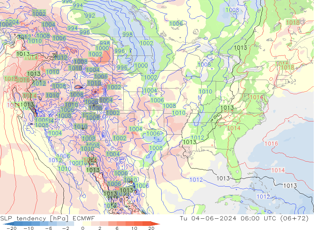 Y. Basıncı eğilimi ECMWF Sa 04.06.2024 06 UTC