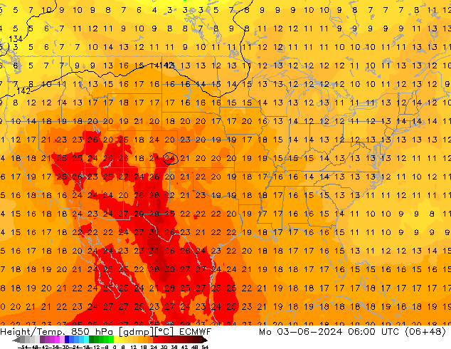 Z500/Regen(+SLP)/Z850 ECMWF ma 03.06.2024 06 UTC