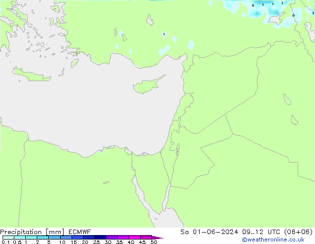 Precipitación ECMWF sáb 01.06.2024 12 UTC