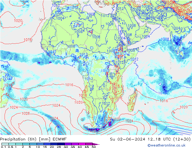 Z500/Rain (+SLP)/Z850 ECMWF  02.06.2024 18 UTC