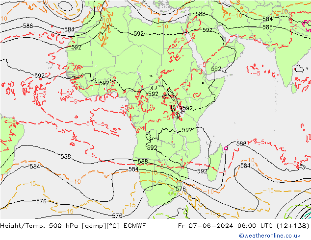 Z500/Rain (+SLP)/Z850 ECMWF  07.06.2024 06 UTC