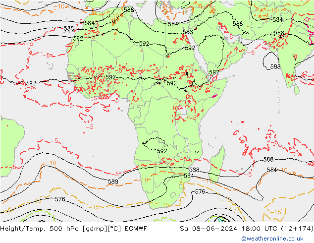 Z500/Regen(+SLP)/Z850 ECMWF za 08.06.2024 18 UTC