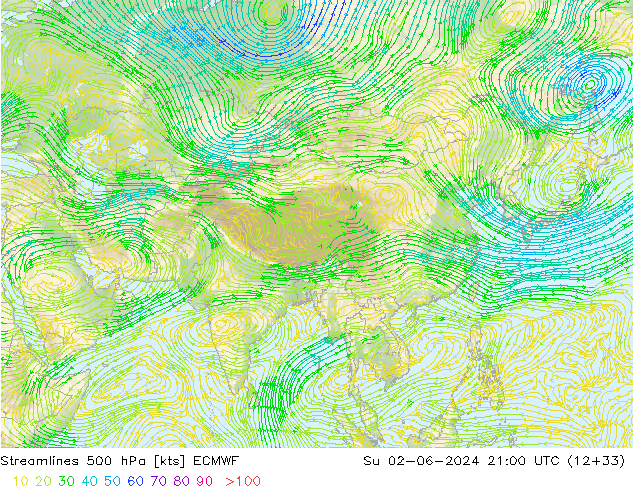 Streamlines 500 hPa ECMWF Ne 02.06.2024 21 UTC