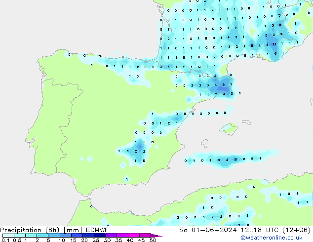 Z500/Rain (+SLP)/Z850 ECMWF Sa 01.06.2024 18 UTC