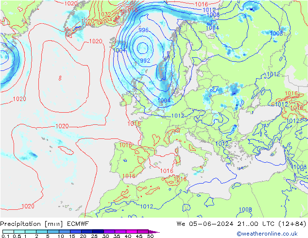 осадки ECMWF ср 05.06.2024 00 UTC