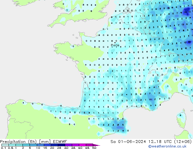 Z500/Rain (+SLP)/Z850 ECMWF sáb 01.06.2024 18 UTC