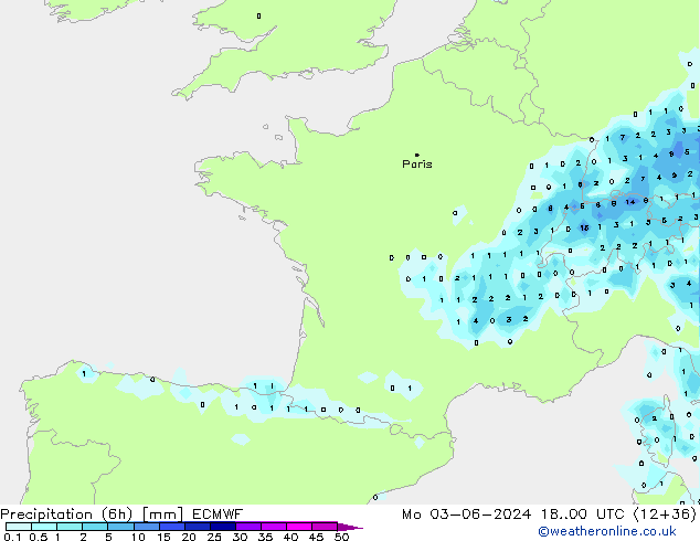 Z500/Rain (+SLP)/Z850 ECMWF Mo 03.06.2024 00 UTC